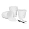 Karat Food Bucket with Lid, 170 oz, 8.9in. Dia x 8.36in.h, White, Paper, 150PK C-FB170W_BUNDLE - alternate 3
